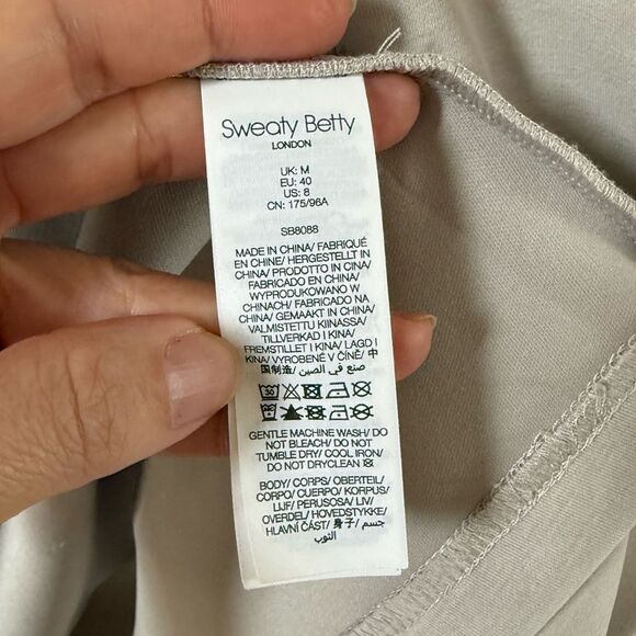 Sweaty Betty Sand Wash Zip Up Hoody in Light Beige 8-10 NWOT - Picture 11 of 15